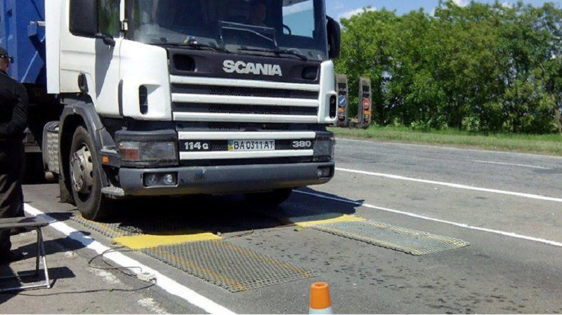 автоматический габаритно-весовой контроль